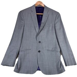 Ted Baker London Endurance Mens 38R Gray 100% Wool Sport Coat Blazer Jones